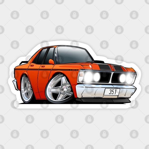 Ford Falcon XY GT Sticker by killustrator